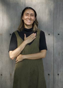 portrait of Alina Escoda, a licensed massage therapist at Branch to Root Wellness center in Salem MA